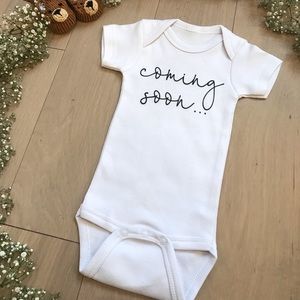 Coming Soon Baby Announcement Onesie